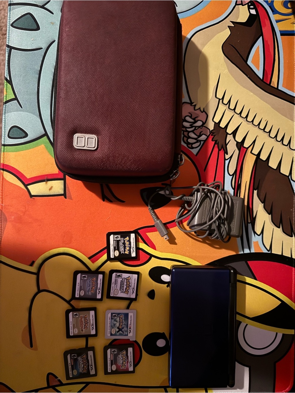 Nintendo DS Lite Bundle w/ Charger & Case, DS/3DS Games,  Pokémon Games